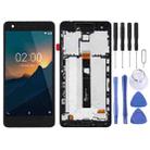 TFT LCD Screen for Nokia 2.1 Digitizer Full Assembly with Frame (Black) - 1