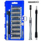 60 in 1 S2 Tool Steel Precision Screwdriver Nutdriver Bit Repair Tools Kit(Blue) - 1