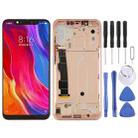 LCD Screen and Digitizer Full Assembly with Frame & Side Keys for Xiaomi Mi 8(Rose Gold) - 1