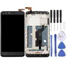 OEM LCD Screen For ZTE ZMax Pro / Z981 Digitizer Full Assembly with Frame（Black) - 1