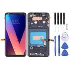 Original LCD Screen for LG V30 Digitizer Full Assembly with Frame (Black) - 1