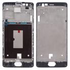 For OnePlus 3 Front Housing LCD Frame Bezel Plate (Black) - 1