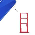 SIM Card Tray + SIM Card Tray + Micro SD Card for Huawei Honor Play 8A (Red) - 1