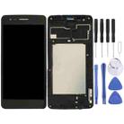 TFT LCD Screen for LG K8 2017 US215 M210 M200N with Digitizer Full Assembly with Frame (Black) - 1