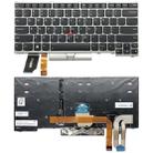 US Backlight keyboard for Lenovo ThinkPad E480 L480 L380 Yoga T480s(Silver) - 1