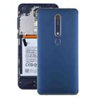 Battery Back Cover with Camera Lens & Side Keys & Fingerprint Sensor for Nokia 6.1 / 6 (2018) / 6 (2nd Gen)(Blue) - 1