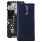 Battery Back Cover with Camera Lens & Side Keys for Nokia 8(Blue) - 1