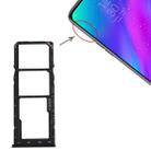 For OPPO Realme 3 SIM Card Tray + SIM Card Tray + Micro SD Card Tray (Black) - 1