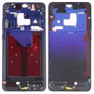 Front Housing LCD Frame Bezel Plate with Side Keys for Huawei Mate 20(Twilight Blue) - 1