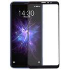 For Meizu Note 8 Front Screen Outer Glass Lens (Black) - 1