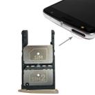 2 SIM Card Tray + Micro SD Card Tray for Motorola Moto Z Play(Gold) - 1