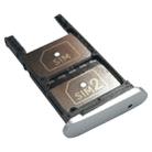 2 SIM Card Tray + Micro SD Card Tray for Motorola Moto Z Play(Silver) - 4