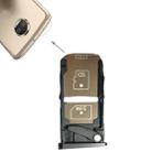 SIM Card Tray + Micro SD Card Tray for Motorola Moto Z2 Force(Black) - 1