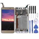 OEM LCD Screen for Lenovo Vibe K5 A6020A40 Digitizer Full Assembly with Frame (Gold) - 1