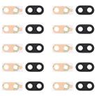 For Galaxy C8 / C710 10pcs Back Camera Lens Cover with Sticker (Black) - 1