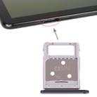 For Galaxy Tab S4 10.5 T835 SIM Card Tray + Micro SD Card Tray (Black) - 1