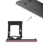 SIM / Micro SD Card Tray, Double Tray for Sony Xperia XZ1(Pink) - 1