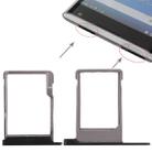 SIM Card Tray + Micro SD Card Tray for Blackberry Priv (Black) - 1