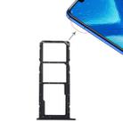 SIM Card Tray + Micro SD Card Tray for Huawei Honor 8X (Black) - 1