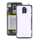 For OnePlus 6T Battery Back Cover with Camera Lens (Transparent) - 1