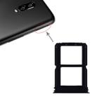 For OnePlus 6T SIM Card Tray + SIM Card Tray (Black) - 1