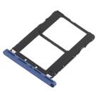 For Tecno WX4 Pro SIM Card Tray + SIM Card Tray (Blue) - 4