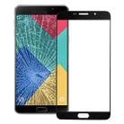 For Galaxy A9 (2016) / A900 Front Screen Outer Glass Lens (Black) - 1