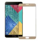 For Galaxy A9 (2016) / A900 Front Screen Outer Glass Lens (Gold) - 1