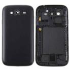 For Galaxy Grand Duos / i9082 Middle Frame Bezel + Battery Back Cover (Black) - 1