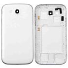 For Galaxy Grand Duos / i9082 Middle Frame Bezel + Battery Back Cover (White) - 1