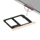 For Galaxy A9(2016) / A9000 SIM Card Tray and Micro SD Card Tray  (Gold) - 1