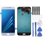 Oled LCD Screen for Galaxy A8 with Digitizer Full Assembly (White) - 1