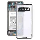 For Samsung Galaxy S10 G973F/DS G973U G973 SM-G973 Transparent Battery Back Cover with Camera Lens Cover (Transparent) - 1