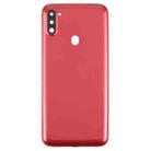 For Samsung Galaxy A11 SM-A115F Back Cover with Camera Lens Cover(Red) - 2
