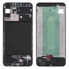 For Samsung Galaxy A30s  Front Housing LCD Frame Bezel Plate (Black) - 1