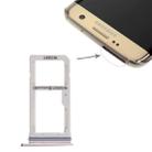 For Galaxy S7 Edge 2 SIM Card Tray / Micro SD Card Tray (Gold) - 1