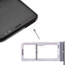 For Galaxy S8 / S8+ 2 SIM Card Tray / Micro SD Card Tray (Black) - 6