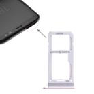 For Galaxy S8 / S8+ 2 SIM Card Tray / Micro SD Card Tray (Pink) - 1