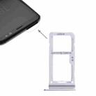 For Galaxy S8 / S8+ 2 SIM Card Tray / Micro SD Card Tray (Silver) - 1