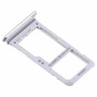 For Galaxy S8 / S8+ 2 SIM Card Tray / Micro SD Card Tray (Silver) - 4
