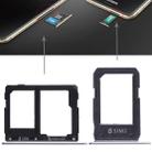 For Galaxy A5108 / A7108 2 SIM Card Tray + Micro SD Card Tray (Grey) - 1