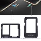 For Galaxy A5108 / A7108 2 SIM Card Tray + Micro SD Card Tray (White) - 1