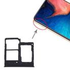 For Samsung Galaxy A20e SIM Card Tray + SIM Card Tray + Micro SD Card Tray (Black) - 1