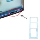 For Samsung Galaxy A71 SIM Card Tray + SIM Card Tray + Micro SD Card Tray (Blue) - 1