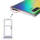 For Samsung Galaxy Note10+ SIM Card Tray + SIM Card Tray / Micro SD Card Tray (White) - 1