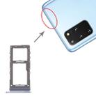 For Samsung Galaxy S20+ / Galaxy S20 Ultra SIM Card Tray + Micro SD Card Tray (Blue) - 1