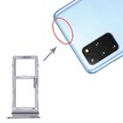 For Samsung Galaxy S20+ / Galaxy S20 Ultra SIM Card Tray + SIM Card Tray / Micro SD Card Tray (Grey) - 1