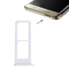 For Galaxy S6 Edge plus / S6 Edge+ 2 SIM Card Tray (Silver) - 1