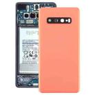 For Galaxy S10+ Battery Back Cover with Camera Lens (Pink) - 1