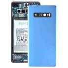 For Galaxy S10+ Battery Back Cover with Camera Lens (Blue) - 1